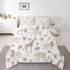 Feelyou Jungle Animals Queen Size Comforter Set - African Safari