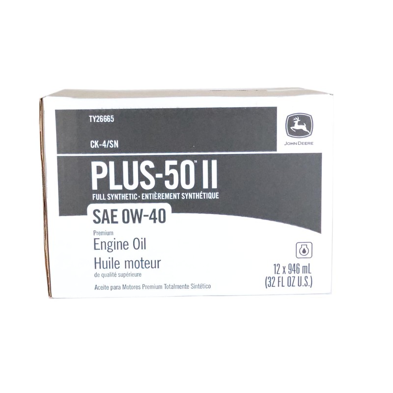 John Deere (2 PACK) Plus-50 II Full Synthetic SAE 0W-40