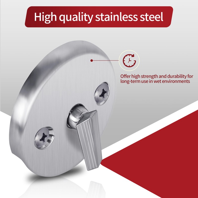 PRIMSOPH Three Hole Overflow Faceplate Tub Drain Trim Kit Conversion