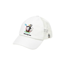 Munsing Wear MG5SCP21M Men's Penguin Cooling Bell Oasis Mesh One-Touch Buckle, Golf Cap, WH00 (white), Free size