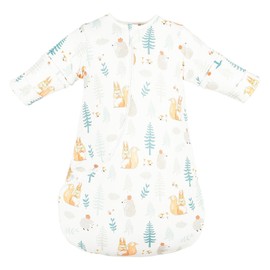 MOMSMENU Winter Sleeper, 100% Cotton, Soft, Baby Sleeper, 2.5 Tog, Thick, Warm, Sleeves, Removable Sleeves, 6 Months to 2 Years, White