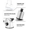 GDL Cheese Grater with Crank, Vegetable Slicer with 3 Interchangeable