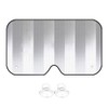 Riloer Aluminum Foil Windshield Sunshade with 2 Suction Cups, Windshield
