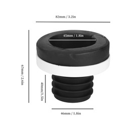AUNMAS Seal Replacement Kit Urinal Wall Gasket 2 Urinal Flange Toilet Flange Sealing Connector Leakage Urinal Installation Accessories