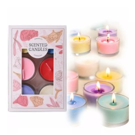 Homheal 6 Piezas Velas Aromáticas De Cera De Para Aromaterapia
