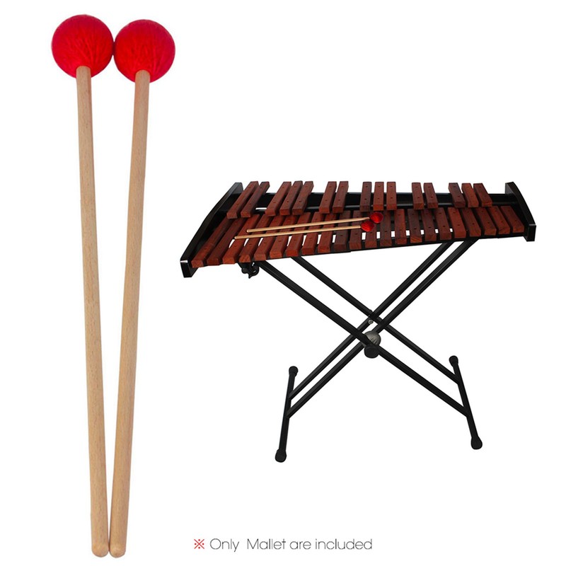 Middle Marimba Stick Mallets Xylophone Glockensplel Mallet with Beech Handle