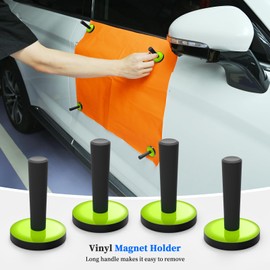 EHDIS Vinyl Wrap Tool Window Tinting Kit with Bulldozer Squeegee,Windshield Back Tint Scraper,Magnet Holder,Wra p Stick,Film Cutter,Sponge Seam Roller for Car Wrapping