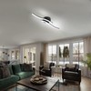 EDISLIVE Modern Dimmable LED Ceiling Light Curved 2 Light 22.5