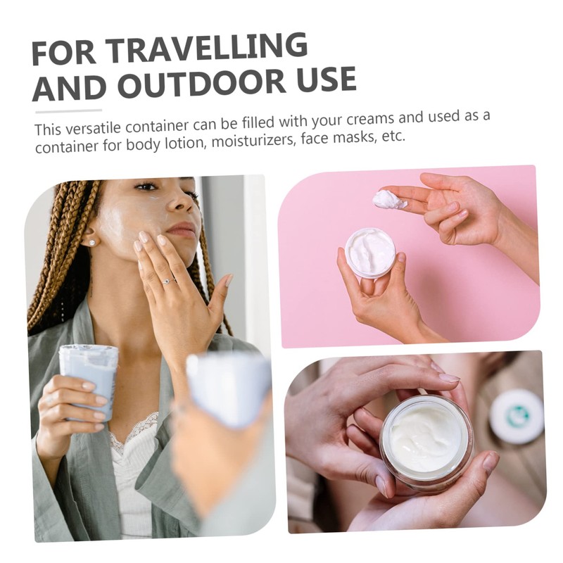 Minkissy Pack Mini Cosmetic Bottles Empty Sample Containers for Travel