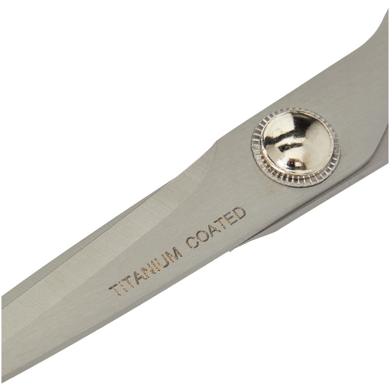 Kleiber 175 mm Titanium/ Stainless Steel Coated Scissors, Black