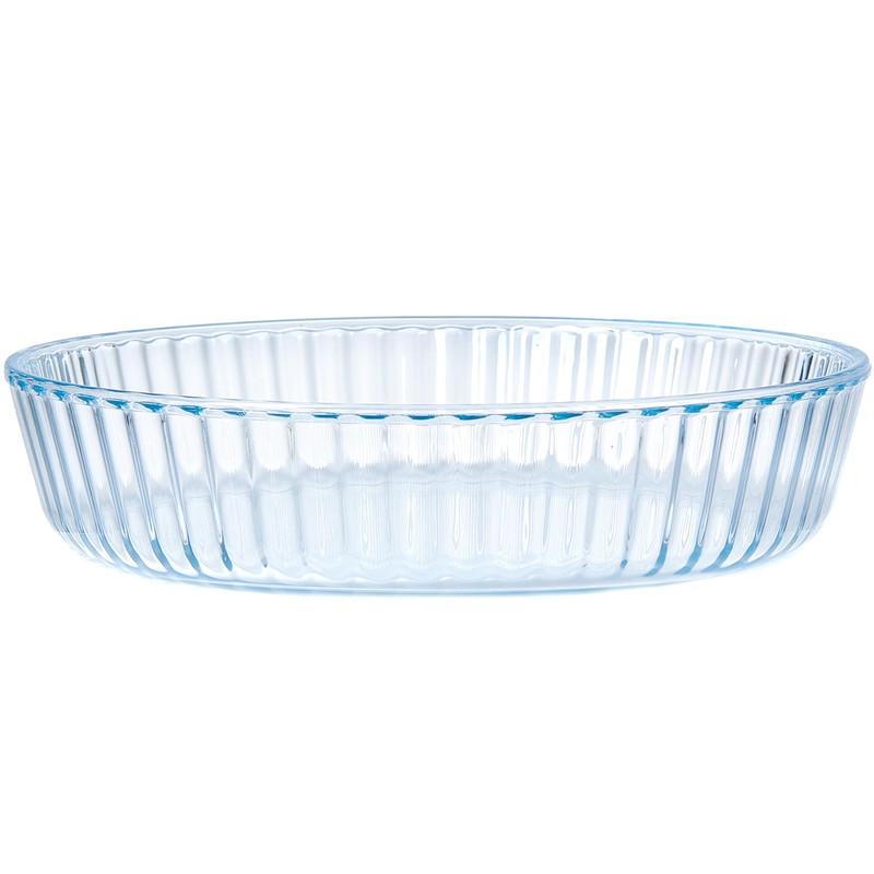 RONDURE Deep Pie Dish for Baking 10-inch Glass Pie Plate