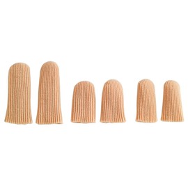 Maximex Finger and toe protection set, soft, 6 pieces, for optimal pressure relief, precise fit finger and toe protection, can be easily shortened, suitable for allergy sufferers, 3 different sizes