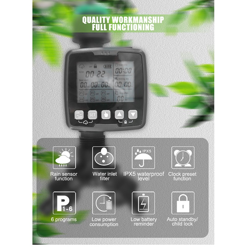 Sprinkler Timer,Water Timer Programmable Garden Outdoor Hose Faucet Timer with