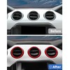 DSWSQ Fit for Mustang Red Interior Accessories - Center Console