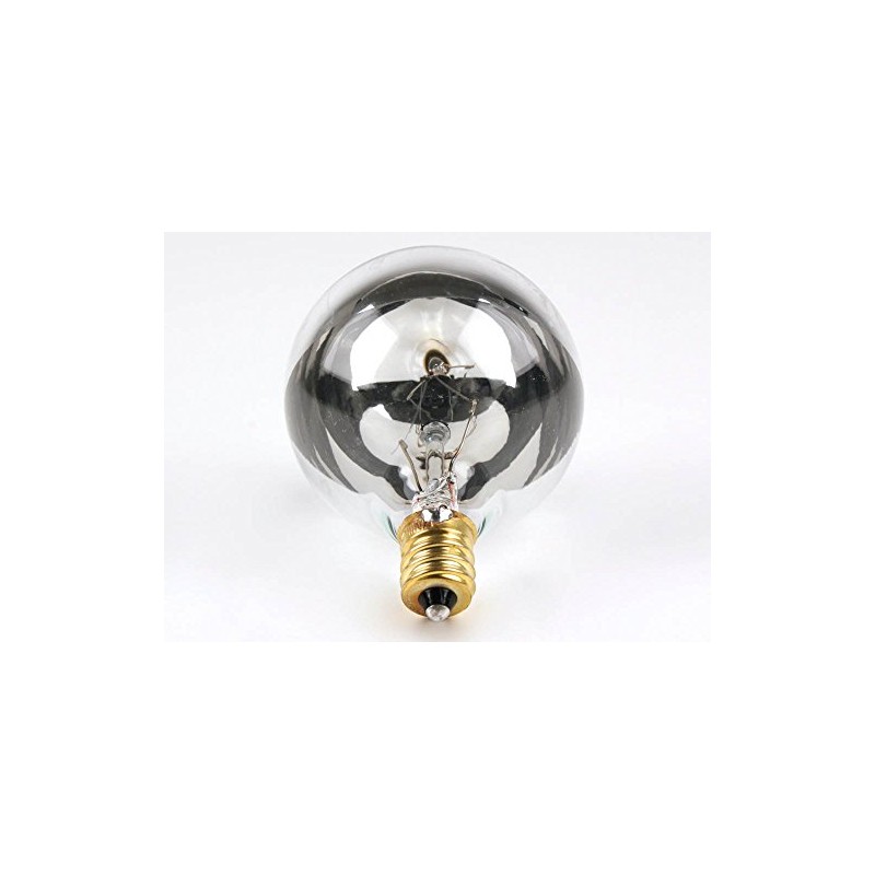 Bulbrite 25G16HM Half Chrome 25W Globe Shape Bulb
