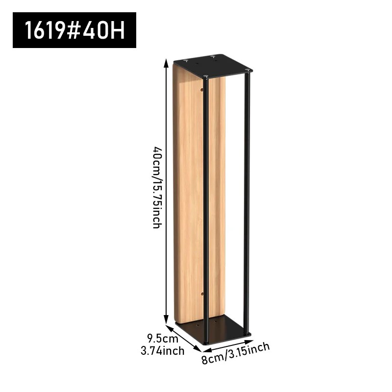 Wall-Mounted Towel Rack for Bathroom Storage – Iron & Wood