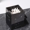 FülleMore Marble Look Cotton Buds Container Cotton Bud Holder with