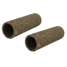 AB Tools 2PK Extra Small Pet Hamster Mouse Naturals Treat Hay 'n' Hide Meadow Tunnel