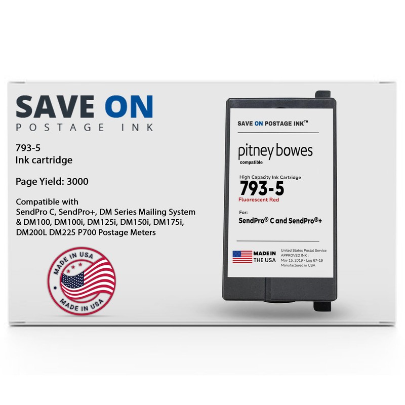 Save On Postage Ink Compatible with PB 793-5 Postage Meter