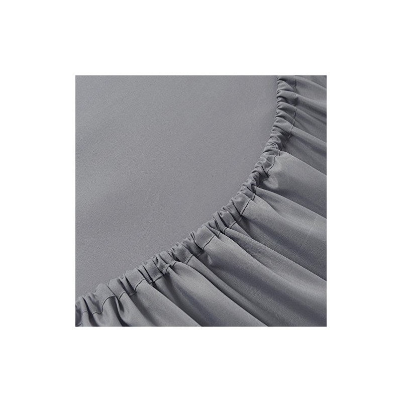 Fitted Sheet Queen size Ultra-Soft Wrinkle Resistant Brushed Microfiber Bedsheet