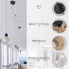 Hoopzi - Pendant Light 2 Flamming - 2.5 m Textile