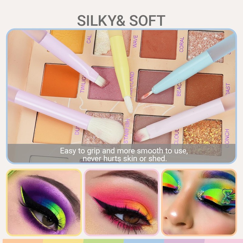 LULUCOLORS 18 Piece Makeup Set for Beginners: Travel Friendly, Soft