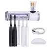 SARMOCARE Toothbrush Holder Cleaner with Fan Drying & 6min Timing