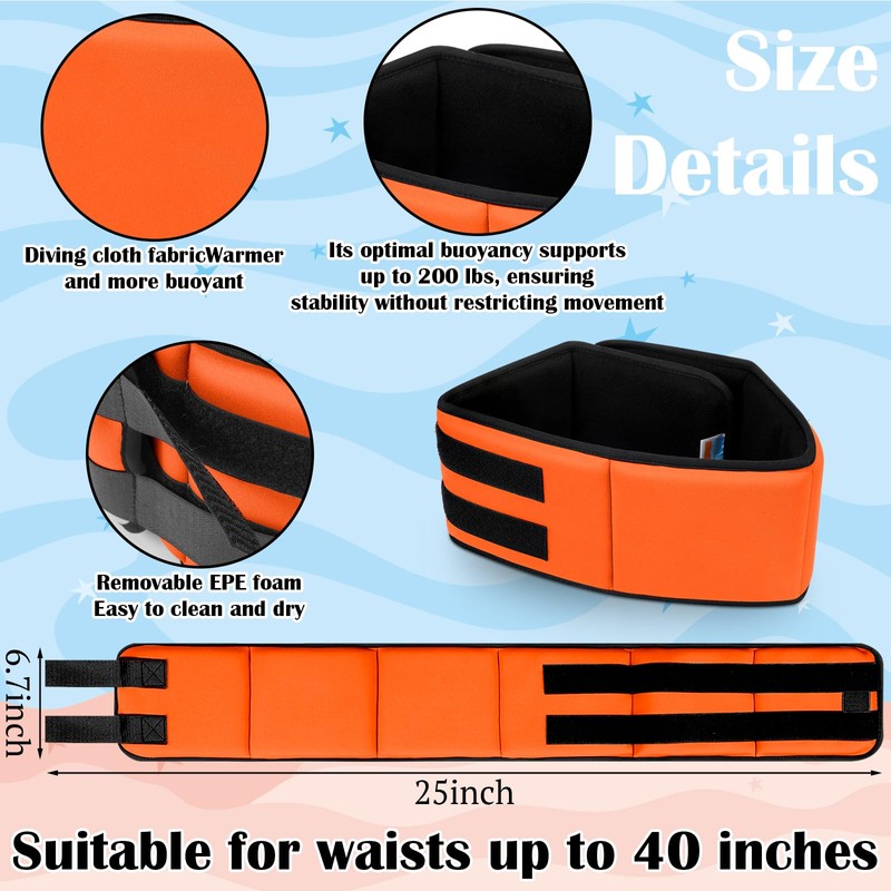 Swim Belt for Adults Swim Floating Belt with Adjustable Pool