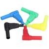 10Pcs Banana Plug Safety Sealed Protection Shrouded 90 Degree DIY