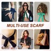 PATIKIL Stylish Ribbon Scarf, Solid Color Skinny Scarf Pure Long