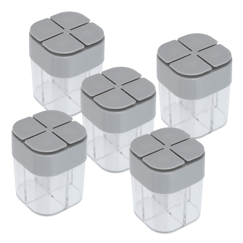 5pcs 4 in 1 Spice Container Seasoning Spice Shaker with