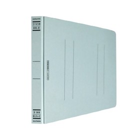 コクヨ フラットファイル 紙表紙 樹脂製とじ具 2穴 B6横 150枚収容 青 フ-V18B
