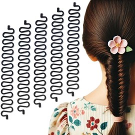 5 Pcs Hair Braiding Tool with Hook, Magic Twist Roller Bun Maker, DIY Hair Styling Accessories for Creating Elegant Hairstyles, Suitable for All Hair 