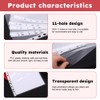 200 Pcs Poly Pockets A4 Folder,Clear Plastic Wallets A4 Punched