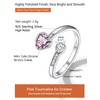 PROSILVER Adjustable Rings 925 Sterling Silver Rings for Women October