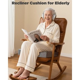 GIVANLEE Recliner Cushion for Elderly 20x20x3 inches,Memory Foam Seat Cushion Soft and Comfy for Long Sitting on Recliner Chair,Couch,Armchair,or As Floor Pillow,Extra Large Chair Pad