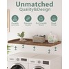 Piskyet Washer Dryer Countertop,Laundry Countertop with Edge Rails,27.5" Depth x