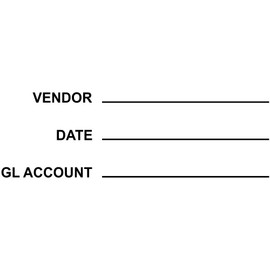 General Ledger Accounting Stamp | Self-Inking Accounting Rubber Stamp