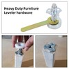 Artilife Heavy Furniture Leveling Tee Nut Kit,Adjustable Furniture Levelers Leveling