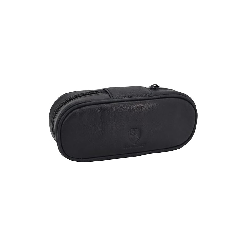 GERMANUS Benedict Pipe Bag Genuine Leather for 2 Pipes in