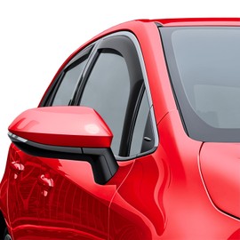 Voron Glass in-Channel Extra Durable Rain Guards for Toyota Corolla 2020-2025 Hatchback, Window Deflectors, Vent Window Visors, 4 Pieces - 200591