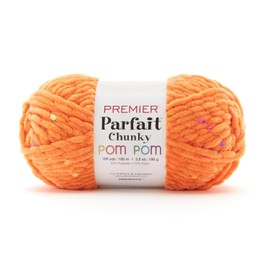 Premier Yarns Premier Parfait Chunky Pom Yarn, 2107-01 Let's Glow