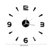 GBSCLOVER Frameless Wall Clock, 3D Modern DIY Clock Kit, Acrylic