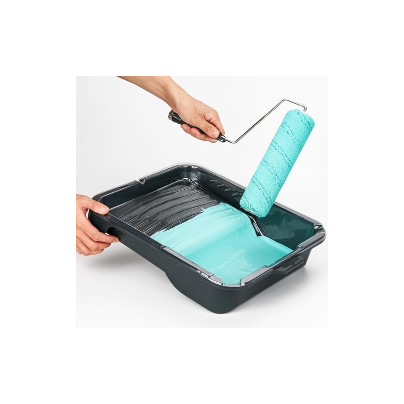 18 Pack 9" x 1/2" Nap Microfiber Paint Roller Covers,