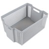 Neadas 6 Packs Large Plastic Storage Stacking Baskets, Large Stackable