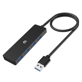 USB 3.0 Hub, Tymyp USB Adapter, 5Gbps Transmission Speed, Effortlessly Connect Laptops,Flash Drives, Hard Drives, Consoles, Printers, Cameras, Keyboards and Mice