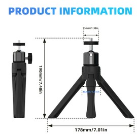 UVVRUR Projector Stand Projector Mini Table Tripod with 1/4 Inch Screw Mini Tripod Projector Stand for Camera, Mini Projector, Webcam
