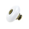 Tsnamay 6 Pieces White Ceramic Knob Kitchen Door Cabinets Cupboard