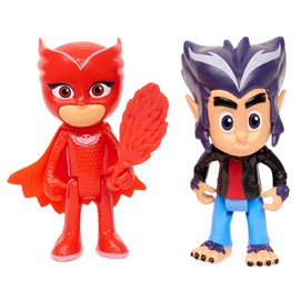Simba PJ Masks 109402418 Figure Set Owl and Howler, Season 3, Movable, 8 cm, from 3 Years