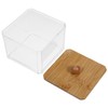 Alipis 2pcs Lidded Cotton Swab Box Cotton Pad Holder Dispenser